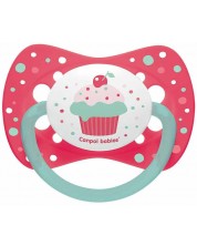 Silikonska duda varalica Canpol - Cupcake, 6-18 mjeseci, roza