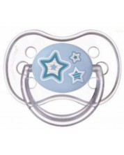 Silikonska duda varalica Canpol - Newborn Baby, u obliku trešnje, 6-18 mjeseci, plava -1