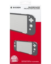 Silikonska zaštitna futrola Big Ben Silicon Glove, сив (Nintendo Switch OLED) 