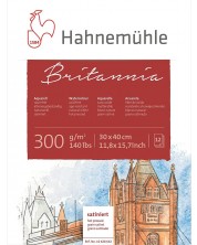 Blok za crtanje Hahnemuhle Britania - 30 x 40 cm, toplo prešani papir, 12 listova -1