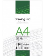 Blok za crtanje Drasca Drawing pad - 20 listova, bijeli listovi, A4 -1