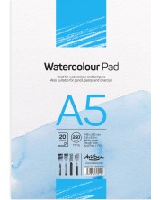 Blok za crtanje za vodene boje Drasca Watercolour pad - 20 l, A5 -1