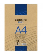 Blok za crtanje Drasca Sketch pad - Kraft, A4, 20 l -1