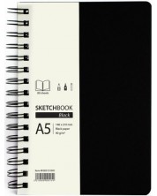 Blok za crtanje Drasca - Black, A5, 80 listova -1