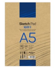 Blok za crtanje Drasca Sketch pad - Kraft, A5, 20 l -1