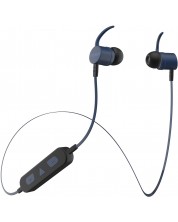 Bežične slušalice s mikrofonom Maxell - BT100, plave/crne