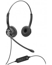 Slušalice s mikrofonom Axtel - MS2 Duo NC, crne -1