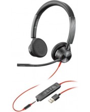 Slušalice s mikrofonom Plantronics - Blackwire 3325 USB, crne -1