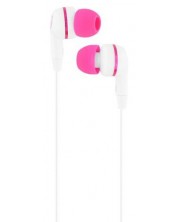 Slušalice s mikrofonom T'nB - Livin Paris, ružičasto/bijele -1