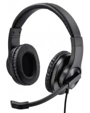 Slušalice s mikrofonom Hama - HS-P350, crne -1