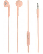 Slušalice s mikrofonom Tellur - Fly, ružičaste -1