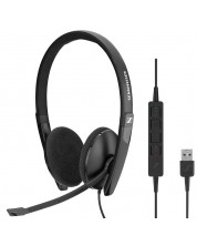 Slušalice EPOS I Sennheiser - ADAPT 160 USB Duo HD NC USB, crnе