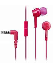 Slušalice s mikrofonom Panasonic - RP-TCM115E-P, ružičaste -1