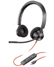 Slušalice Plantronics - Blackwire 3320 MS, USB-C, crne -1
