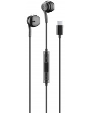 Slušalice s mikrofonom Cellularline - Altec Lansing USB-C, crne