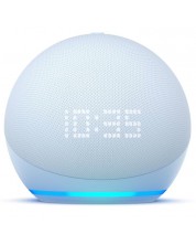 Smart zvučnik Amazon - Echo Dot 5, sa satom, plavi