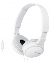 Slušalice s mikrofonom Sony - MDR-ZX110AP, bijele -1