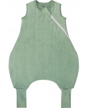 Vreća za spavanje s nogicama Bio Baby - Od organskog pamuka, 2,5 Tog, 70 cm, 6-12 m, zelena -1