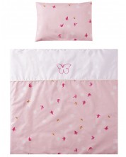 Set za spavanje za kolijevku Lorelli - First Dreams, Leptirići, ružičasti -1
