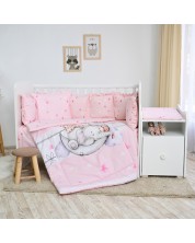 Set za spavanje Lorelli - Trend, leptirići, s ogradicama, roza -1