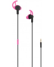 Sportske slušalice s mikrofonom T'nB - Sport Running, ružičasto/crne -1