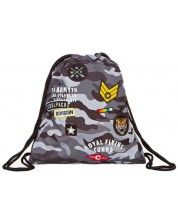 Sportska torba s vezama Cool Pack Spring - Camo Black Badges