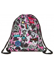 Sportska torba s vezama Cool Pack Spring - Camo Pink Badges -1