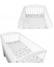 Set za spavanje za dječji krevetić EKO - Medvjedi, bijeli, 2 dijela -1
