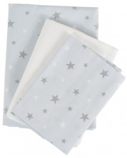 Posteljina od 3 dijela Hugzzz - Nook, 120 х 60 cm, Blue stars -1