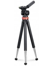 Stativ Hama - Traveller Pro, 26-106cm, za pametne telefone i kamere, crni -1