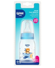 Staklena boca Wee Baby Classic - 125 ml, s tigrom i avionom -1