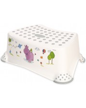 Kupaonska stepenica Lorelli - Hippo, White/Grey -1