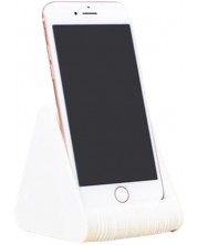 Stalak za telefon/tablet Stretchy - Piramida, bijeli
