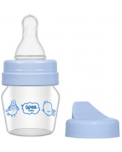 Staklena bočica Wee Baby Mini, s 2 vrha, 30 ml, plava -1