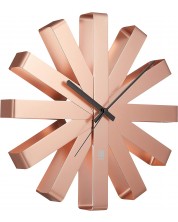 Zidni sat Umbra - Ribbon, ružičasti