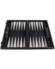 Backgammon Manopoulos - eko koža, 60 x 48 cm, crna