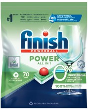 Tablete za perilicu posuđa Finish - Power All in 1, 0% nepotrebnih sastojaka, 70 komada -1