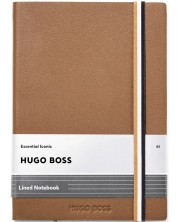 Rokovnik Hugo Boss Iconic - A5, s linijama, smeđi -1
