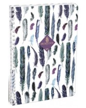 Bilježnica sa spiralom Lizzy Card - XRCise Look, A4, 80 listova, široki redovi