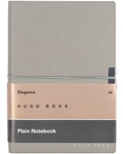 Bilježnica Hugo Boss Elegance Storyline - A6, bijeli listovi, siva -1