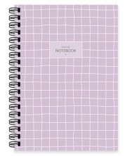 Bilježnica Keskin Color - Lilac, A6, 80 listova, asortiman