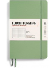 Rokovnik Leuchtturm1917 Paperback - B6+, svijetlozeleni, točkaste stranice, meki uvez