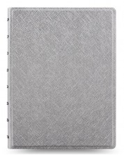 Bilježnica Filofax A6 - Saffiano Metallic, srebrnasta