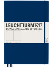 Rokovnik Leuchtturm1917 Master Slim - A4+, bijele stranice, Navy -1