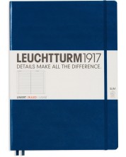 Bilježnica Leuchtturm1917 Master Slim - А4+, s linijama, Navy