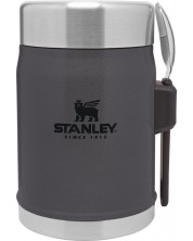 Termoposuda za hranu sa žlicom Stanley The Legendary - Charcoal, 400 ml
