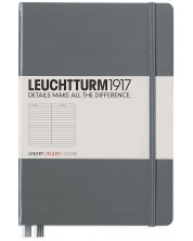 Rokovnik Leuchtturm1917 Medium - A5, sivi,  stranice u redovima -1