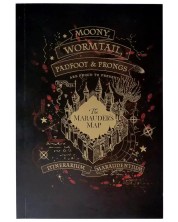 Bilježnica Moriarty Art Project Movies: Harry Potter - Marauder's Map (Gold version)