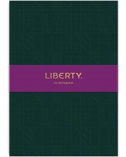 Bilježnica Liberty Tudor - A5, zelena, reljefna -1