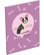 Rokovnik A7 Lizzy Card We Love Dogs Pups -1